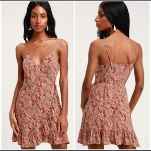 Free People All My Love Wrap Slip Dress